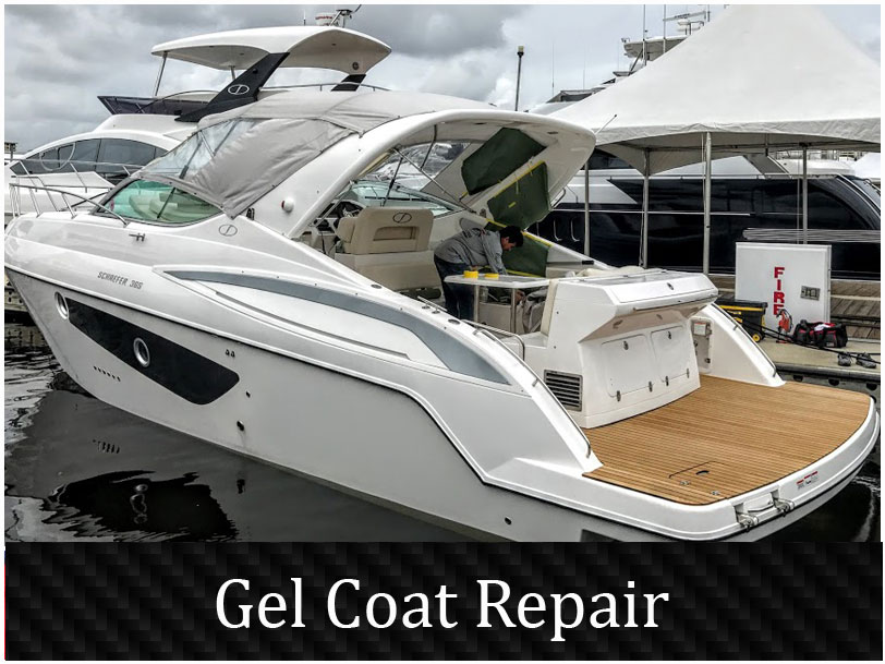 Boat and yacht gel coat repair