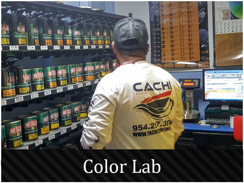 yacht painting color mixing lab